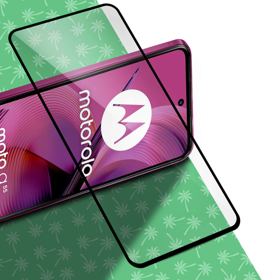 Sticlă temperată 5D Full Glue Smart Palm pentru Motorola Moto G55 5G