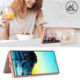 Husa pentru Samsung Galaxy S24 Ultra, Leather Flower Card Slot, roz