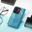 Cu clapetă pentru Infinix Hot 50i 4G, Butterfly, albastru