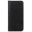 Huse pentru Xiaomi Redmi Note 13 Pro+, Wallet Litchi Leather, negru