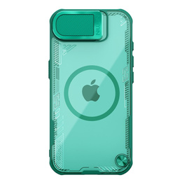 Carcasă pentru iPhone 16e, carcasă blindată Nillkin, Icelade Prop, pentru Magsafe, verde