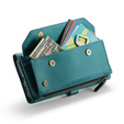 Husă CASEME pentru Samsung Galaxy A55 5G, RFID Leather Wallet, cu curea de umăr, verde