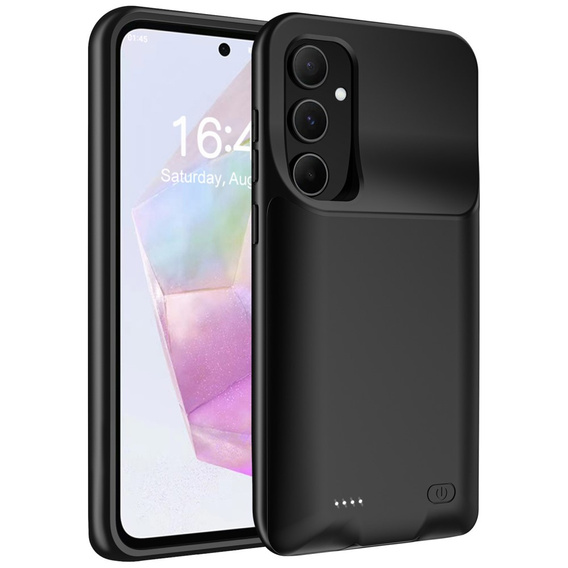 Husă cu baterie 10000mAh pentru Samsung Galaxy A55 5G, negru