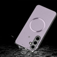 Huse pentru Samsung Galaxy S24 FE, Leather Hybrid MagSafe, violet