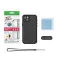 Husă impermeabilă IP68 pentru iPhone 15 Plus, negru