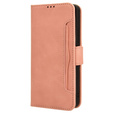 Cu clapetă pentru Xiaomi Redmi A3, Card Slot, roz