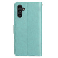 Cu clapetă pentru Samsung Galaxy A55 5G, Wallet, Butterfly, violet