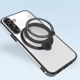 Carcasa magnetică pentru Samsung Galaxy A56, pentru MagSafe, negru + sticlă 9H