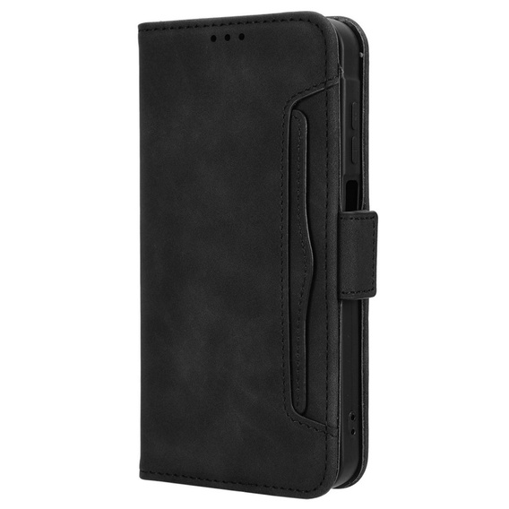 Cu clapetă pentru Motorola Moto G56 5G, Card Slot, negru