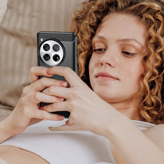 Huse pentru OnePlus 12 5G, Carbon, negru