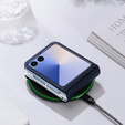 Husă Dux Ducis pentru Samsung Galaxy Z Flip7 5G, Bril, albastru