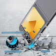 Huse pentru Samsung Galaxy Z Flip7 FE / Z Flip6, Fusion Hybrid, transparentă