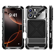 Husă blindată pentru iPhone 16 Pro, R-JUST, negru