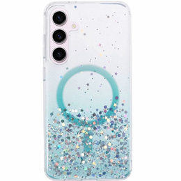 Husă pentru Samsung Galaxy S24, Glittery, pentru MagSafe, verde