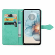 Cu clapetă pentru Motorola Moto G24 / G24 Power / G04, Mandala, verde