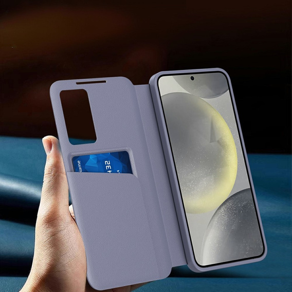 Husă cu clapetă pentru Samsung Galaxy A56 5G, Smart View Wallet, violet