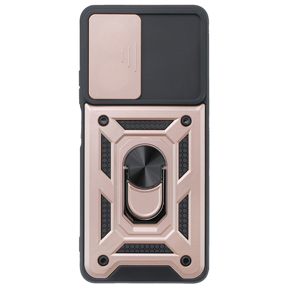 Husă blindată pentru Oppo A79 5G, CamShield Slide, roz rose gold