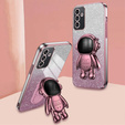 Husa pentru Samsung Galaxy A15 4G / 5G, Glitter Astronaut, roz