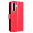 Cu clapetă pentru Samsung Galaxy A56, Crazy Horse Wallet, roșu