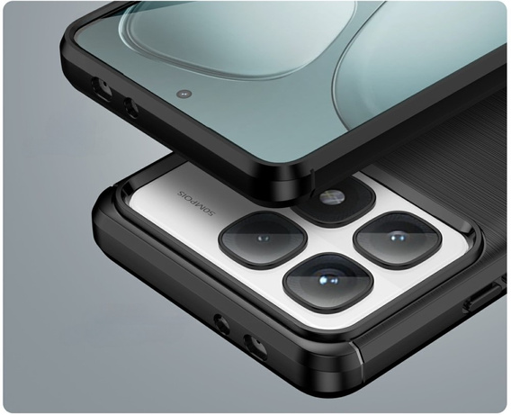 Huse pentru Xiaomi 14T Pro, Carbon, negru