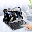 Carcasă + tastatură Apple iPad Pro 11" 5 gen. 2024, Dux Ducis TouchPad Leather Pen Slot, negru