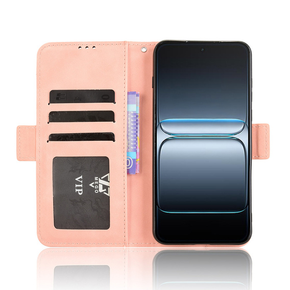 Cu clapetă pentru OnePlus Nord 5, Card Slot, roz