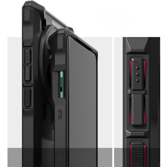 Husă Ringke Fusion X transparentă / neagră pentru OnePlus 12 5G