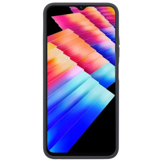 Husa pentru Infinix Hot 30i, Frosted Ring, negru