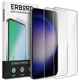 2x sticlă călită pentru Samsung Galaxy S23+ Plus, ERBORD 9H Hard Glass pe ecran