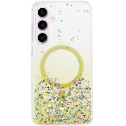 Husă pentru Samsung Galaxy S24, Glittery, pentru MagSafe, galben