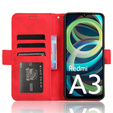 Cu clapetă pentru Xiaomi Redmi A3, Card Slot, roșu