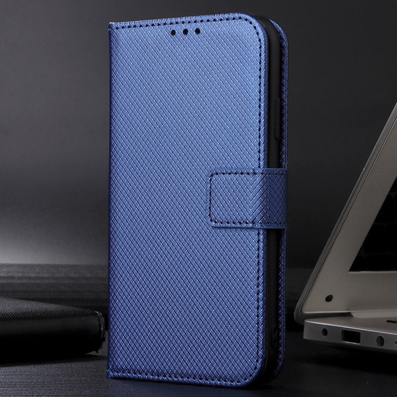 Cu clapetă pentru Realme C55, Wallet, Smart Magnet, albastru