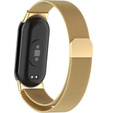 Brățară milaneză cu brățară cu carcasă pentru Xiaomi Smart Band 10 / 9 / 8, de aur