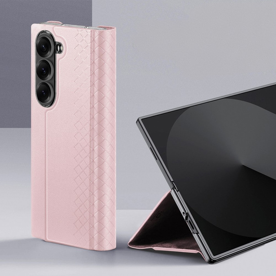 Husă Dux Ducis pentru Samsung Galaxy Z Fold7 5G, Bril, roz