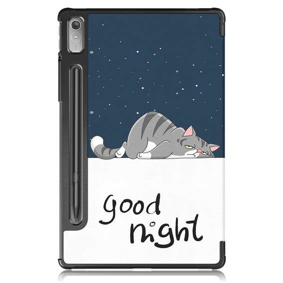 Husă pentru Lenovo Tab P11 Pro Gen 2 TB132FU TB132XU 11.2", cu clapetă, sleeping cat
