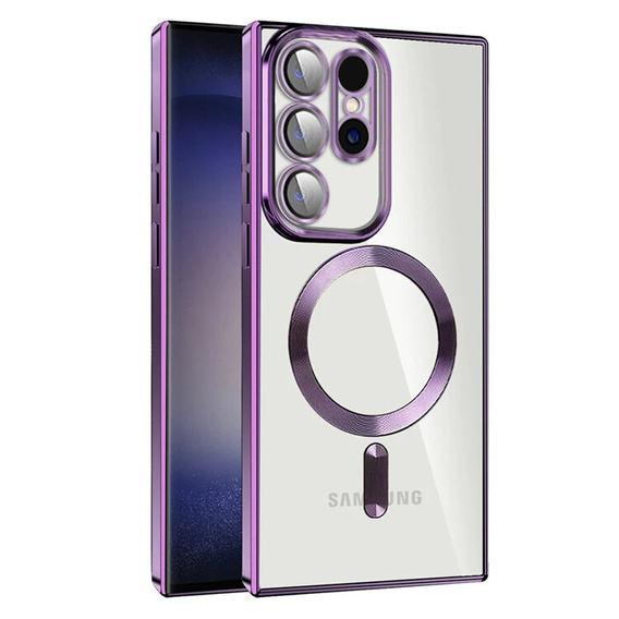 Huse pentru Samsung Galaxy S22 Ultra, MagSafe Hybrid, violet