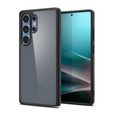 Carcasa Spigen pentru Samsung Galaxy S25 Ultra, Ultra Hybrid, negru / mat + sticlă temperată 9H