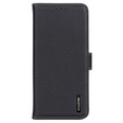KHAZNEH RFID caz pentru OnePlus 12R, Litchi Texture, negru