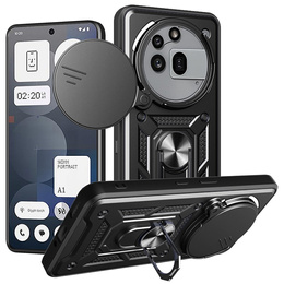 Husă blindată pentru Nothing Phone 3A Pro, CamShield Slide, negru