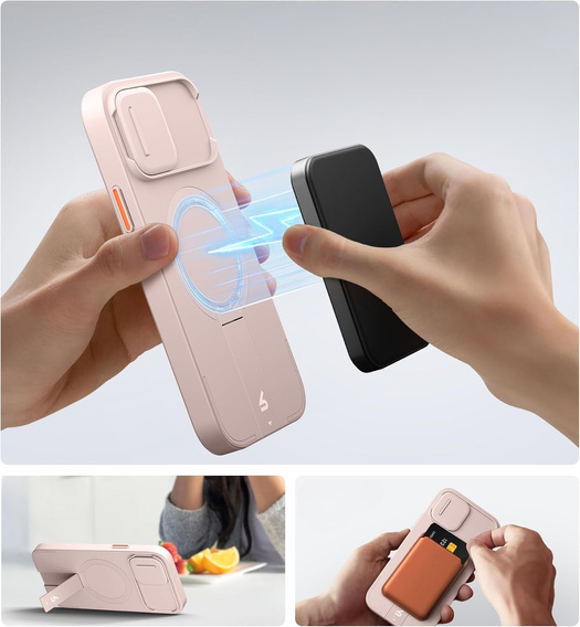 Husă pentru iPhone 12 / 12 Pro, Suritch Shockproof, pentru MagSafe, roz