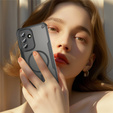 Husă blindată pentru Samsung Galaxy A57 5G, pentru MagSafe, mată, neagră