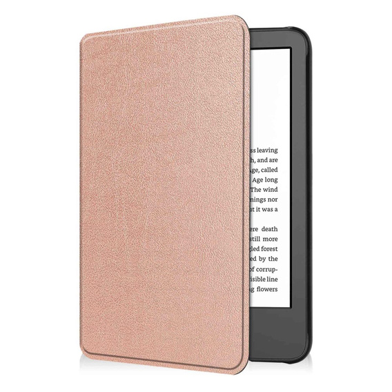 Carcasă pentru Kindle 11, Smartcase, roz rose gold