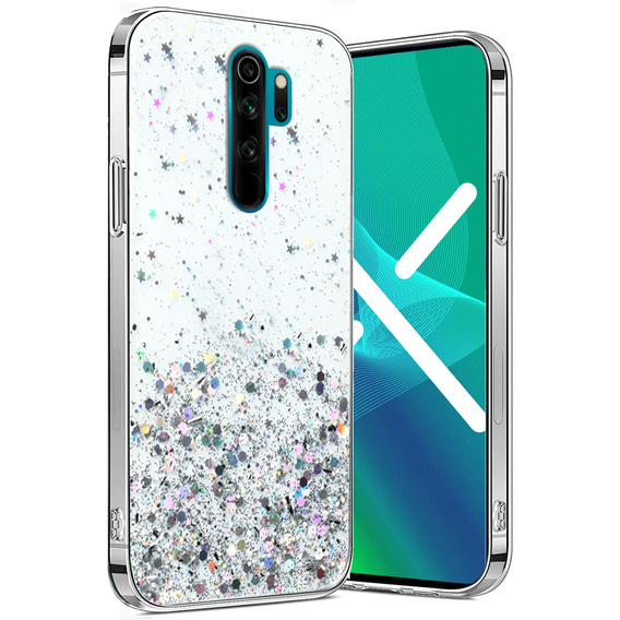 Huse pentru Xiaomi Redmi Note 8 Pro, Glittery, transparentă