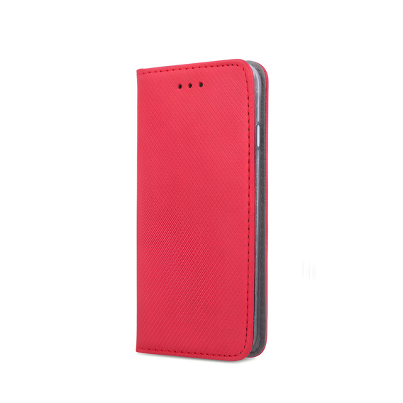 Husă pentru Oppo Reno 11F 5G, Smart Magnet, roșu + sticlă 9H