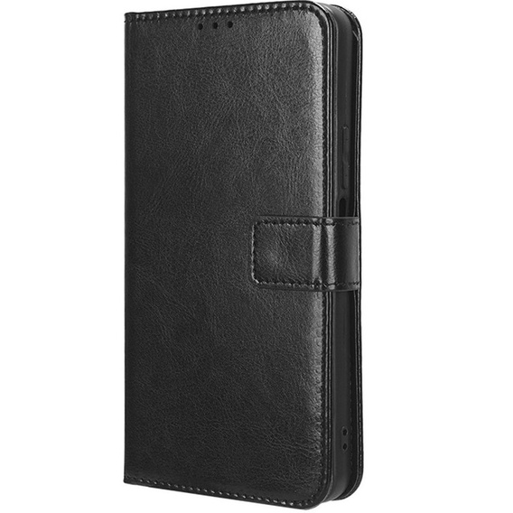 Cu clapetă pentru Honor 90 Lite 5G, Crazy Horse Wallet, negru