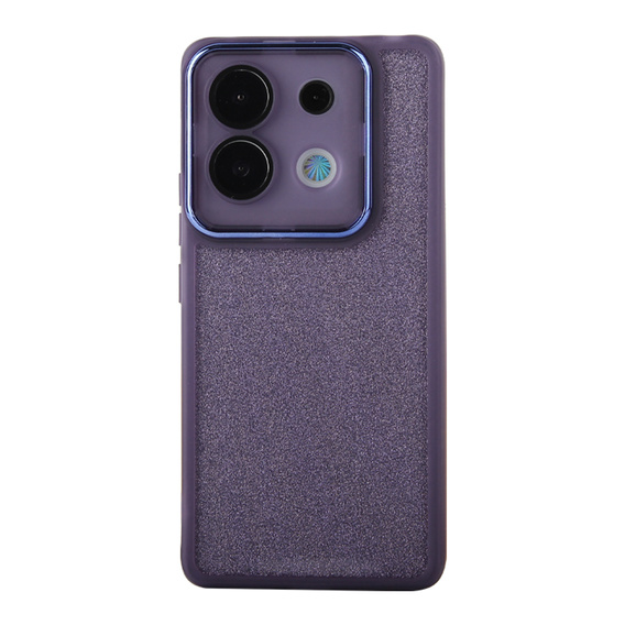 Carcasă pentru Xiaomi Redmi Note 13 5G, Glittery Powder, violet + sticlă călită 9H