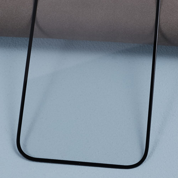 Sticlă temperată 3D pentru iPhone 15 Pro Max, cu capac pentru difuzor, negru