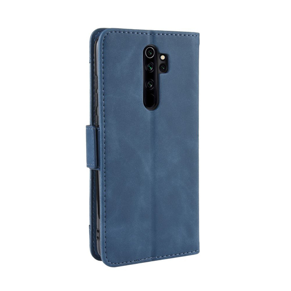 Cu clapetă pentru Xiaomi Redmi Note 8 Pro, Card Slot, albastru închis