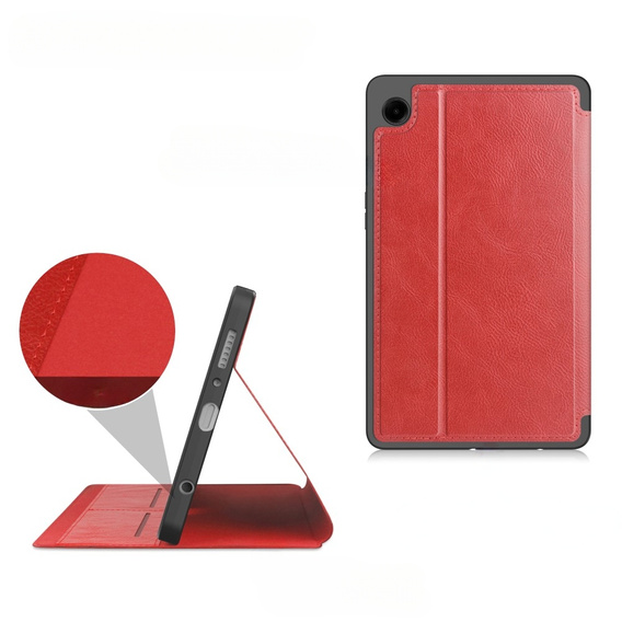 Huse pentru Samsung Galaxy Tab A9, Business Card, roșu