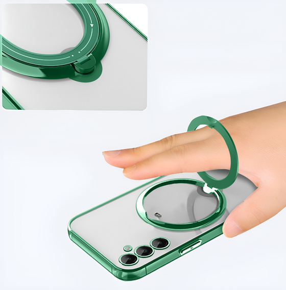 Carcasă magnetică pentru Samsung Galaxy S24 FE, pentru MagSafe, verde